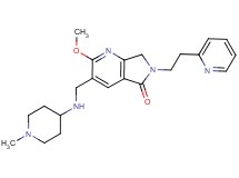2-methoxy-3-{[(1-methylpiperidin-4-yl)amino]methyl}-6-(2-pyridin-2-ylethyl)-6,7-dihydro-5H-pyrrolo[3,4-b]pyridin-5-one