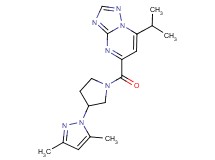 5-{[3-(3,5-dimethyl-1H-pyrazol-1-yl)-1-pyrrolidinyl]carbonyl}-7-isopropyl[1,2,4]triazolo[1,5-a]pyrimidine