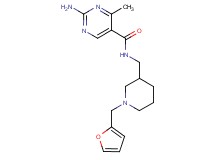 2-amino-N-{[1-(2-furylmethyl)piperidin-3-yl]methyl}-4-methylpyrimidine-5-carboxamide