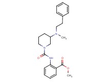 methyl 2-[({3-[methyl(2-phenylethyl)amino]-1-piperidinyl}carbonyl)amino]benzoate
