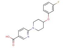6-[4-(3-fluorophenoxy)-1-piperidinyl]nicotinic acid