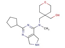 (4-{[(2-cyclopentyl-6,7-dihydro-5H-pyrrolo[3,4-d]pyrimidin-4-yl)(methyl)amino]methyl}tetrahydro-2H-pyran-4-yl)methanol