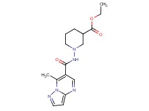 ethyl 1-{[(7-methylpyrazolo[1,5-a]pyrimidin-6-yl)carbonyl]amino}piperidine-3-carboxylate