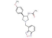 N-[(3S*,4R*)-1-(2,1,3-benzoxadiazol-4-ylmethyl)-4-(4-methoxyphenyl)pyrrolidin-3-yl]acetamide