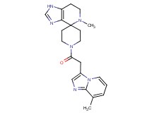 5-methyl-1'-[(8-methylimidazo[1,2-a]pyridin-3-yl)acetyl]-1,5,6,7-tetrahydrospiro[imidazo[4,5-c]pyridine-4,4'-piperidine]