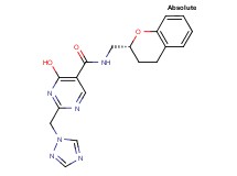 N-[(2R)-3,4-dihydro-2H-chromen-2-ylmethyl]-4-hydroxy-2-(1H-1,2,4-triazol-1-ylmethyl)pyrimidine-5-carboxamide