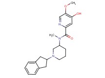N-[1-(2,3-dihydro-1H-inden-2-yl)-3-piperidinyl]-4-hydroxy-5-methoxy-N-methyl-2-pyridinecarboxamide