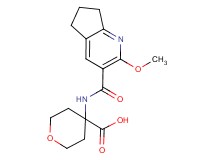 4-{[(2-methoxy-6,7-dihydro-5H-cyclopenta[b]pyridin-3-yl)carbonyl]amino}tetrahydro-2H-pyran-4-carboxylic acid