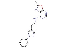 2-methyl-N-[2-(1-phenyl-1H-pyrazol-4-yl)ethyl][1,3]oxazolo[5,4-d]pyrimidin-7-amine