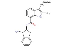 N-[(1S,2S)-1-amino-2,3-dihydro-1H-inden-2-yl]-2,3-dimethyl-1H-indole-7-carboxamide hydrochloride