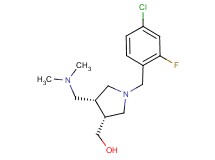 {(3R*,4R*)-1-(4-chloro-2-fluorobenzyl)-4-[(dimethylamino)methyl]pyrrolidin-3-yl}methanol