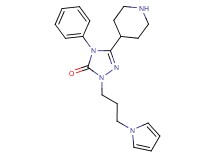 4-phenyl-5-(4-piperidinyl)-2-[3-(1H-pyrrol-1-yl)propyl]-2,4-dihydro-3H-1,2,4-triazol-3-one hydrochloride