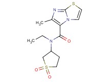 N-(1,1-dioxidotetrahydro-3-thienyl)-N-ethyl-6-methylimidazo[2,1-b][1,3]thiazole-5-carboxamide trifluoroacetate