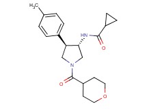 N-[(3S*,4R*)-4-(4-methylphenyl)-1-(tetrahydro-2H-pyran-4-ylcarbonyl)-3-pyrrolidinyl]cyclopropanecarboxamide
