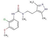 N'-(2-chloro-3-methoxyphenyl)-N-[2-(3,5-dimethyl-1H-pyrazol-4-yl)ethyl]-N-methylurea