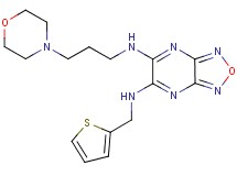 N-[3-(4-morpholinyl)propyl]-N'-(2-thienylmethyl)[1,2,5]oxadiazolo[3,4-b]pyrazine-5,6-diamine
