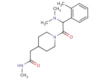 2-{1-[(dimethylamino)(2-methylphenyl)acetyl]-4-piperidinyl}-N-methylacetamide
