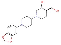 (3R*,4R*)-1'-(1,3-benzodioxol-5-yl)-4-(hydroxymethyl)-1,4'-bipiperidin-3-ol