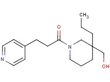 {3-propyl-1-[3-(4-pyridinyl)propanoyl]-3-piperidinyl}methanol
