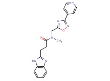 3-(1H-benzimidazol-2-yl)-N-methyl-N-{[3-(4-pyridinyl)-1,2,4-oxadiazol-5-yl]methyl}propanamide