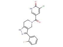 3-chloro-5-{[3-(2-fluorophenyl)-1,4,6,7-tetrahydro-5H-pyrazolo[4,3-c]pyridin-5-yl]carbonyl}pyridin-2(1H)-one