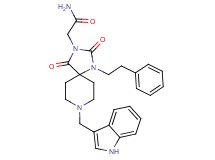 2-[8-(1H-indol-3-ylmethyl)-2,4-dioxo-1-(2-phenylethyl)-1,3,8-triazaspiro[4.5]dec-3-yl]acetamide
