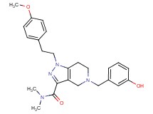 5-(3-hydroxybenzyl)-1-[2-(4-methoxyphenyl)ethyl]-N,N-dimethyl-4,5,6,7-tetrahydro-1H-pyrazolo[4,3-c]pyridine-3-carboxamide
