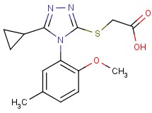 {[5-cyclopropyl-4-(2-methoxy-5-methylphenyl)-4H-1,2,4-triazol-3-yl]thio}acetic acid