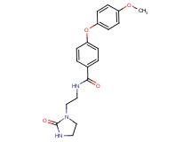 4-(4-methoxyphenoxy)-N-[2-(2-oxoimidazolidin-1-yl)ethyl]benzamide