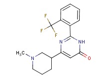 6-(1-methylpiperidin-3-yl)-2-[2-(trifluoromethyl)phenyl]pyrimidin-4(3H)-one