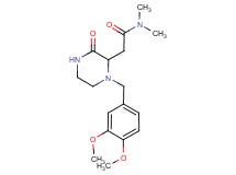 2-[1-(3,4-dimethoxybenzyl)-3-oxo-2-piperazinyl]-N,N-dimethylacetamide