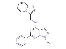 N-(imidazo[1,2-a]pyridin-3-ylmethyl)-1-methyl-6-(4-pyridinyl)-1H-pyrazolo[3,4-d]pyrimidin-4-amine