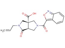 (3aR*,6aS*)-2-allyl-5-(2,1-benzisoxazol-3-ylcarbonyl)-1-oxohexahydropyrrolo[3,4-c]pyrrole-3a(1H)-carboxylic acid