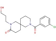 8-(3-chlorobenzoyl)-2-(3-hydroxypropyl)-2,8-diazaspiro[5.5]undecan-3-one
