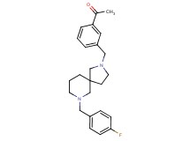 1-(3-{[7-(4-fluorobenzyl)-2,7-diazaspiro[4.5]dec-2-yl]methyl}phenyl)ethanone