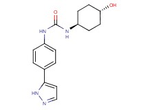 N-(trans-4-hydroxycyclohexyl)-N'-[4-(1H-pyrazol-5-yl)phenyl]urea