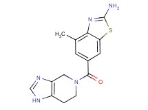 4-methyl-6-(1,4,6,7-tetrahydro-5H-imidazo[4,5-c]pyridin-5-ylcarbonyl)-1,3-benzothiazol-2-amine acetate