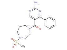 5-{[4-(methylsulfonyl)-1,4-diazepan-1-yl]carbonyl}-4-phenylpyrimidin-2-amine
