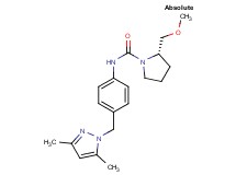 (2S)-N-{4-[(3,5-dimethyl-1H-pyrazol-1-yl)methyl]phenyl}-2-(methoxymethyl)pyrrolidine-1-carboxamide