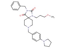 3-benzyl-1-(3-methoxypropyl)-8-[4-(1-pyrrolidinyl)benzyl]-1,3,8-triazaspiro[4.5]decane-2,4-dione