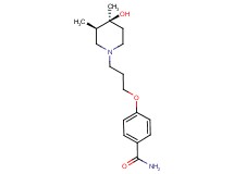 4-{3-[(3R*,4S*)-4-hydroxy-3,4-dimethyl-1-piperidinyl]propoxy}benzamide