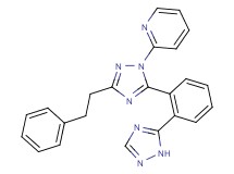 2-{3-(2-phenylethyl)-5-[2-(1H-1,2,4-triazol-5-yl)phenyl]-1H-1,2,4-triazol-1-yl}pyridine