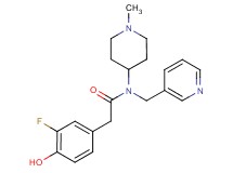 2-(3-fluoro-4-hydroxyphenyl)-N-(1-methyl-4-piperidinyl)-N-(3-pyridinylmethyl)acetamide