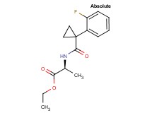 ethyl (2S)-2-({[1-(2-fluorophenyl)cyclopropyl]carbonyl}amino)propanoate