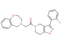 4-{2-[3-(2-fluorophenyl)-6,7-dihydroisoxazolo[4,5-c]pyridin-5(4H)-yl]-2-oxoethyl}-2,3,4,5-tetrahydro-1,4-benzoxazepine