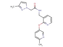 2-(3-methyl-1H-pyrazol-1-yl)-N-({2-[(6-methyl-3-pyridinyl)oxy]-3-pyridinyl}methyl)acetamide