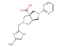 (3aR*,6aR*)-2-[(4-methyl-1H-imidazol-2-yl)methyl]-5-pyrimidin-2-ylhexahydropyrrolo[3,4-c]pyrrole-3a(1H)-carboxylic acid