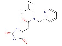 2-(2,5-dioxoimidazolidin-4-yl)-N-isobutyl-N-(pyridin-2-ylmethyl)acetamide