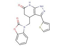 4-[(2-oxo-1,3-benzoxazol-3(2H)-yl)methyl]-3-(2-thienyl)-1,4,5,7-tetrahydro-6H-pyrazolo[3,4-b]pyridin-6-one