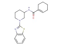N-[1-(1,3-benzothiazol-2-yl)-3-piperidinyl]-1-cyclohexene-1-carboxamide